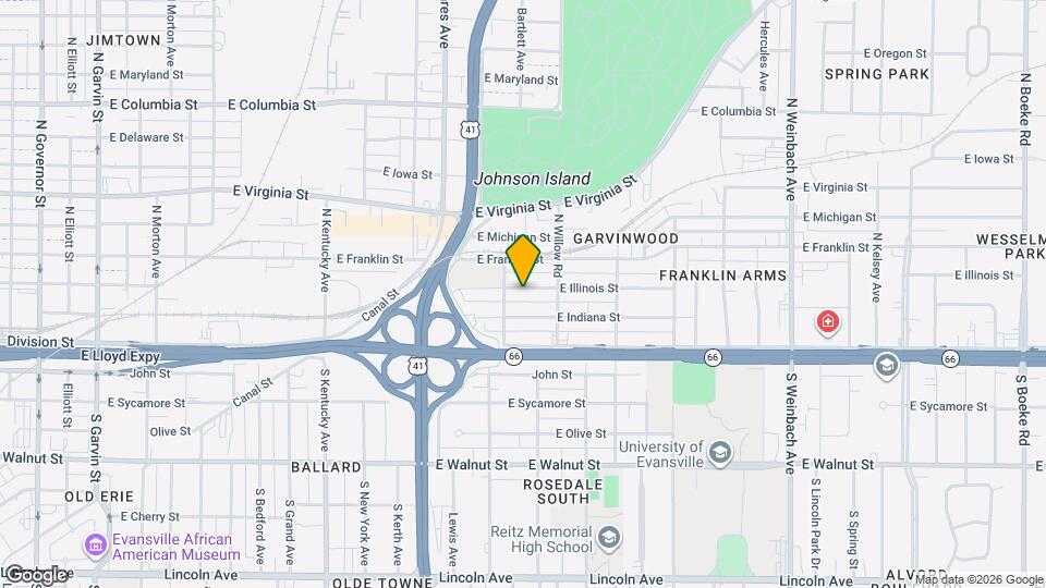 1311 E Illinois St Map and Location Details