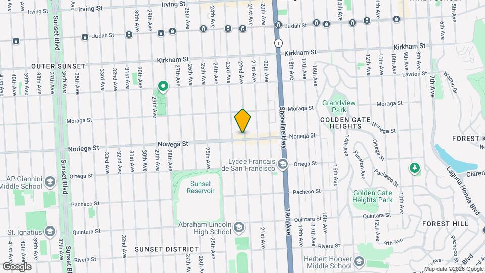 1799 22nd Ave Map and Location Details