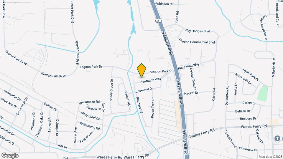 617 Plantation Way Map and Location Details