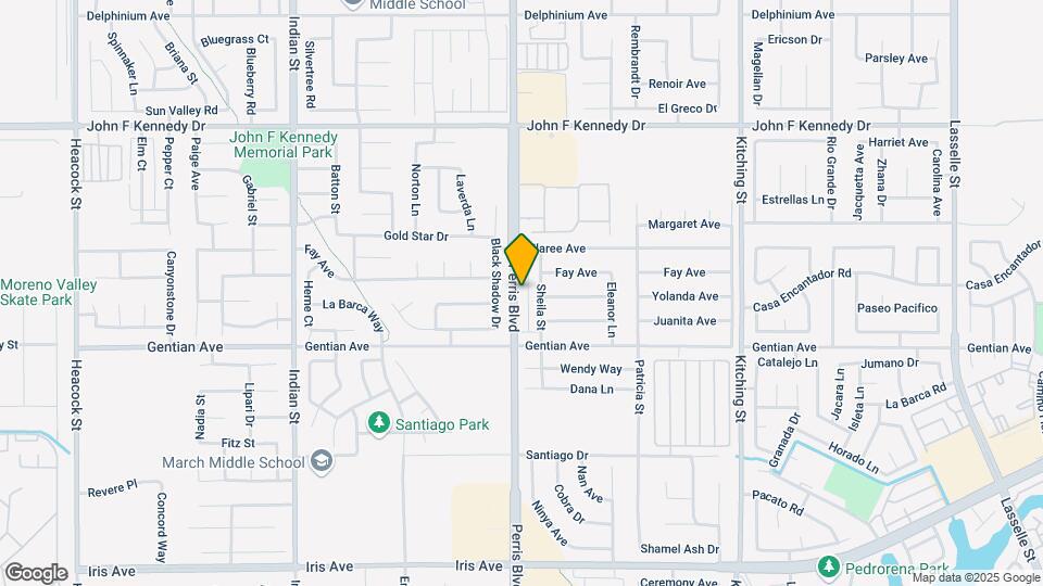 15384 Perris Blvd Map and Location Details