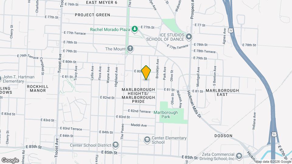 8028 Garfield Ave Map and Location Details