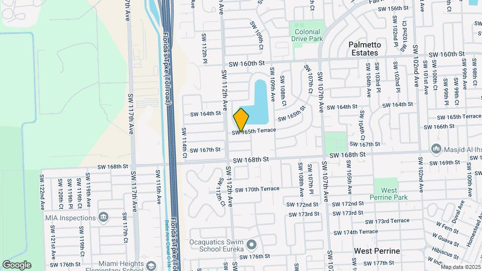 11030 SW 165th Terrace Map and Location Details