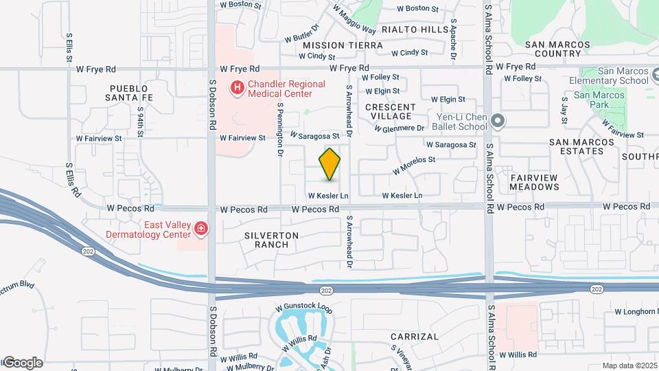 1575 W Geronimo St Map and Location Details