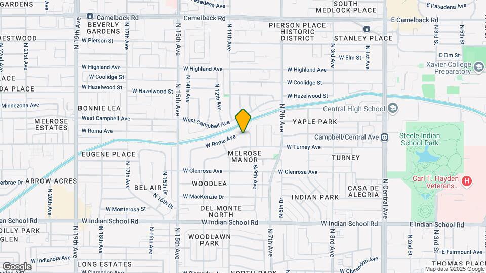 911 W Roma Ave Map and Location Details