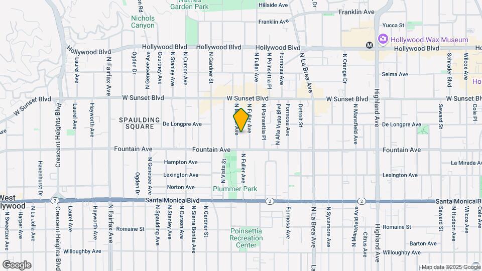 1330 N Martel Ave Mapa y Detalles de la Ubicación