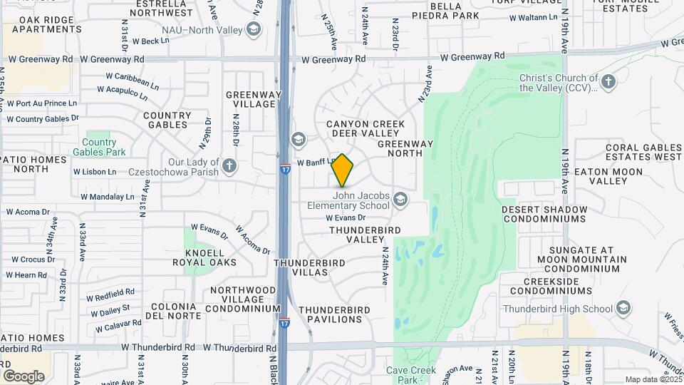 2447 W Mandalay Ln Map and Location Details