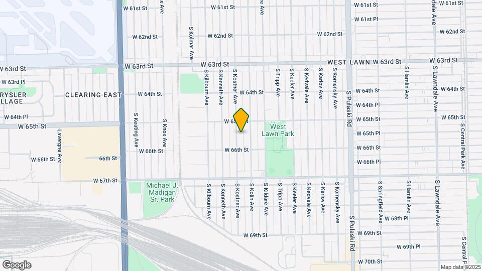 6531 S Kostner Ave Map and Location Details
