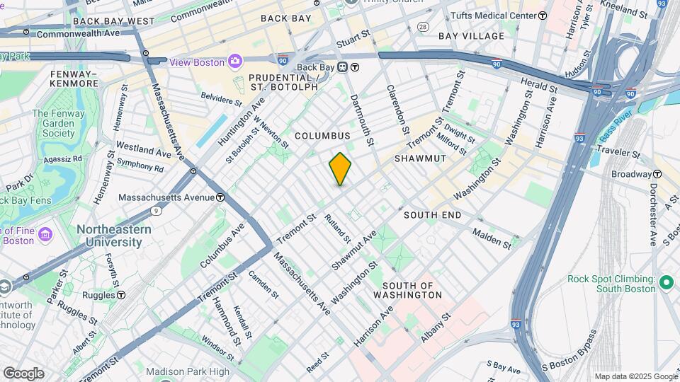 671 Tremont St, Unit 4A Mapa y Detalles de la Ubicación
