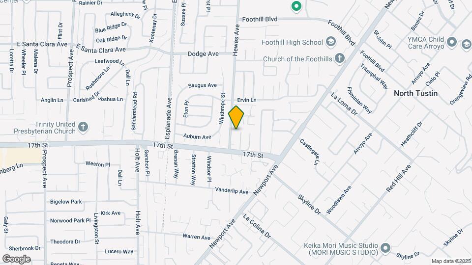 13932 Hewes Ave Map and Location Details