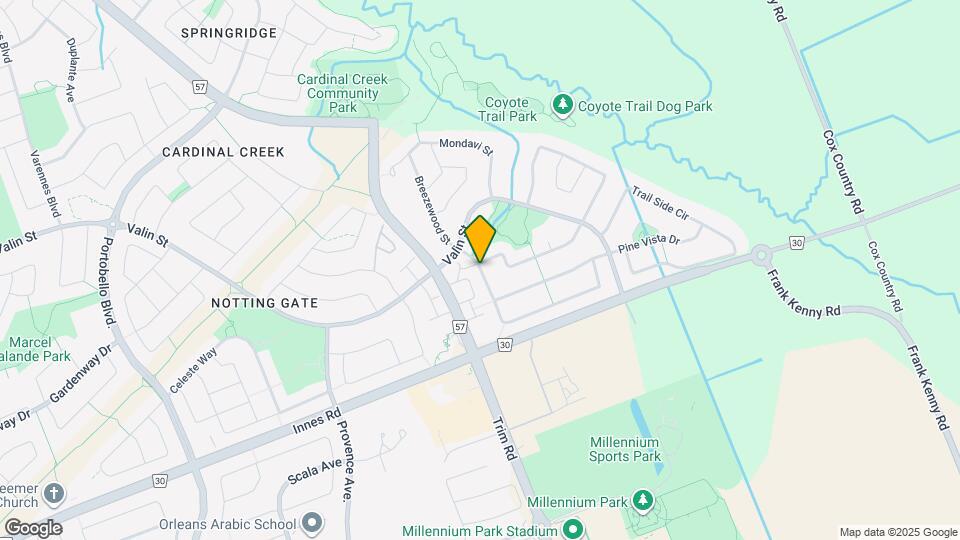 190 Rustic Hills Crescent Map and Location Details