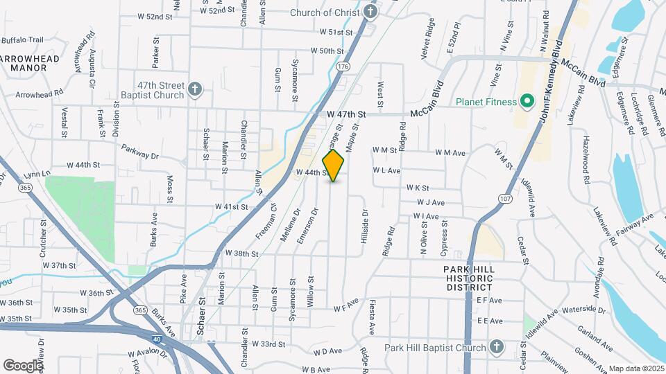 4306 Orange St Map and Location Details