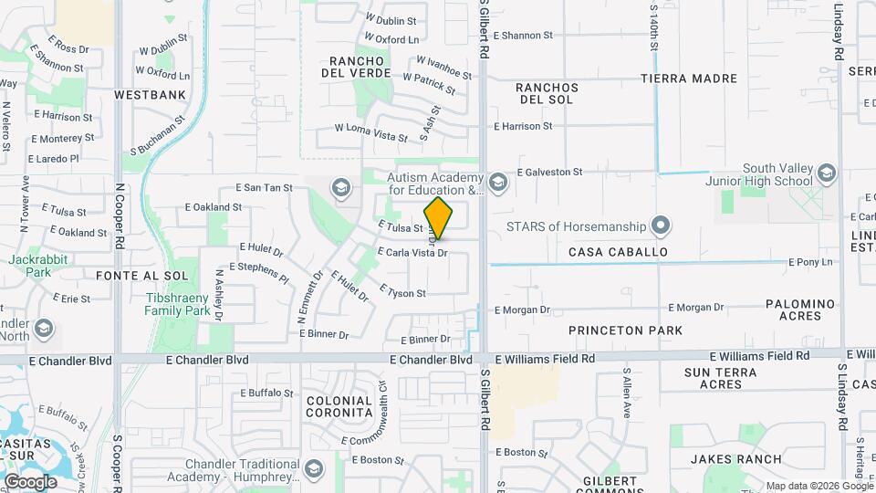 2840 E Carla Vista Dr Map and Location Details
