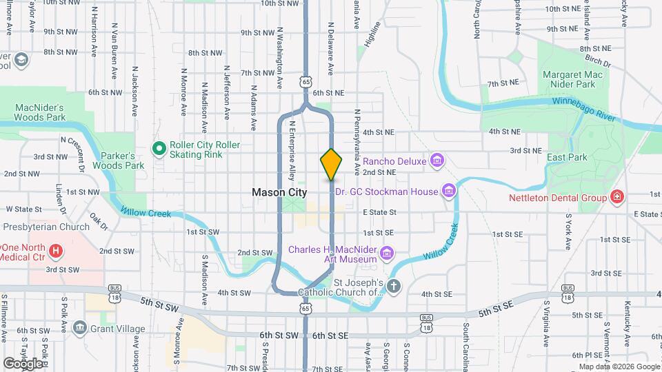 110 N Delaware Ave Map and Location Details