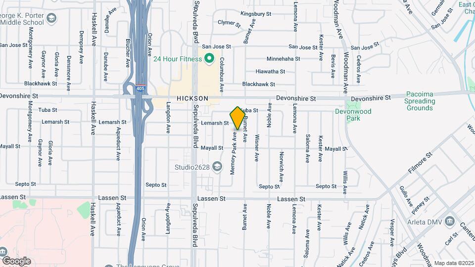 10134 Memory Park Ave Map and Location Details
