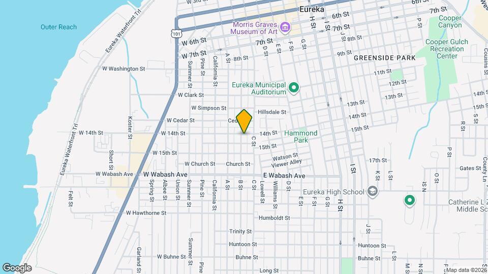 1405 B St Map and Location Details