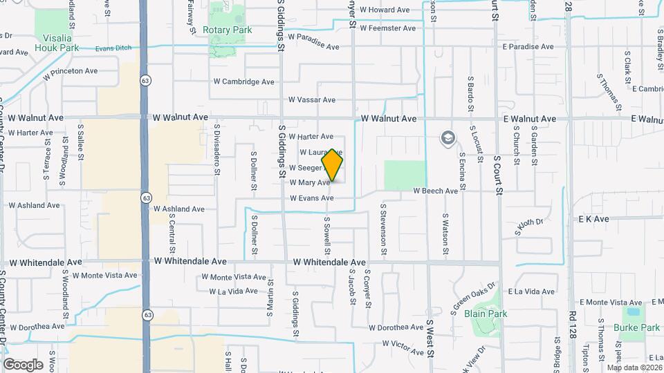 2342 S Sowell St Map and Location Details