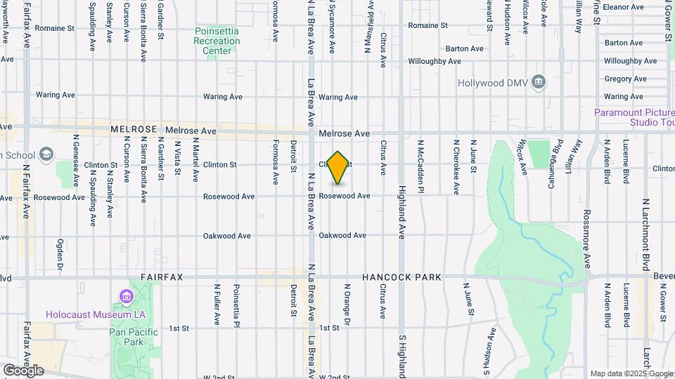 506 N Sycamore Ave Map and Location Details