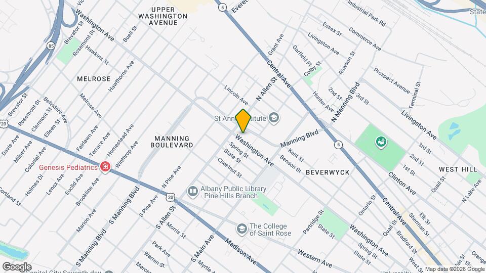 829 Washington Ave Mapa y Detalles de la Ubicación