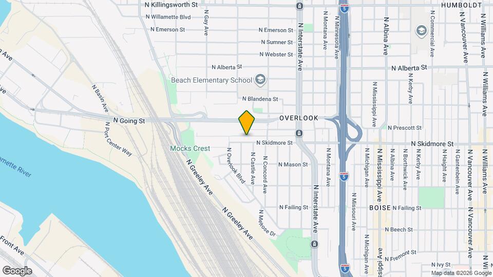 1827 N Skidmore St Map and Location Details