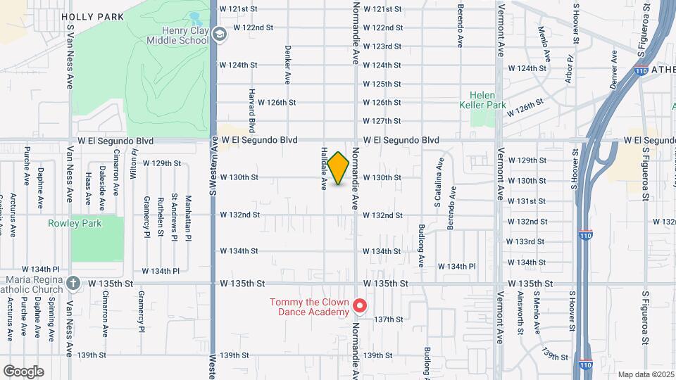 1436 W 130th St Mapa y Detalles de la Ubicación