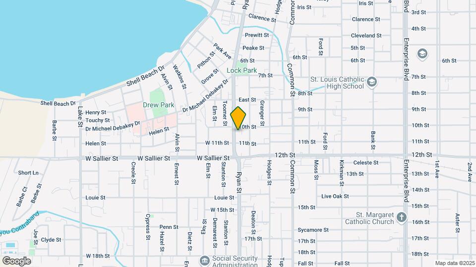 1809 Ryan Street Map and Location Details