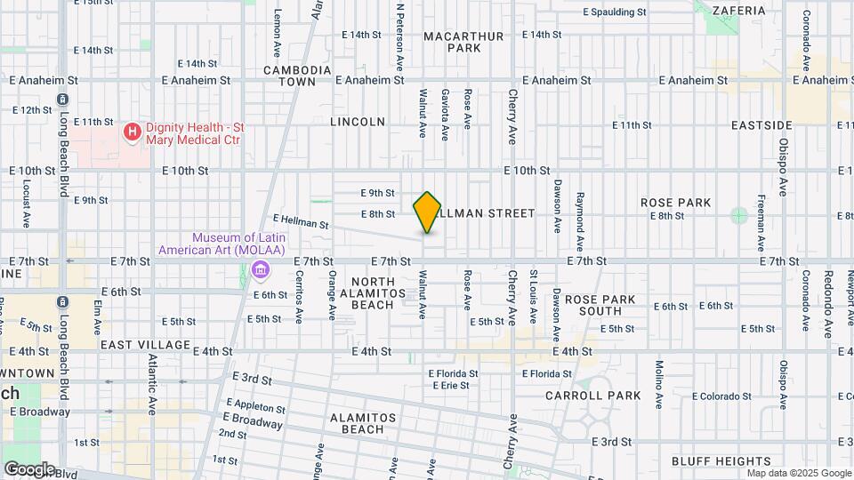 744 Walnut Ave Mapa y Detalles de la Ubicación
