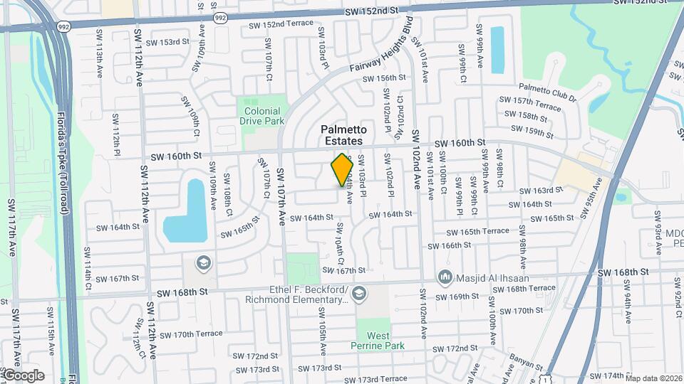 16231 SW 104th Ct Map and Location Details