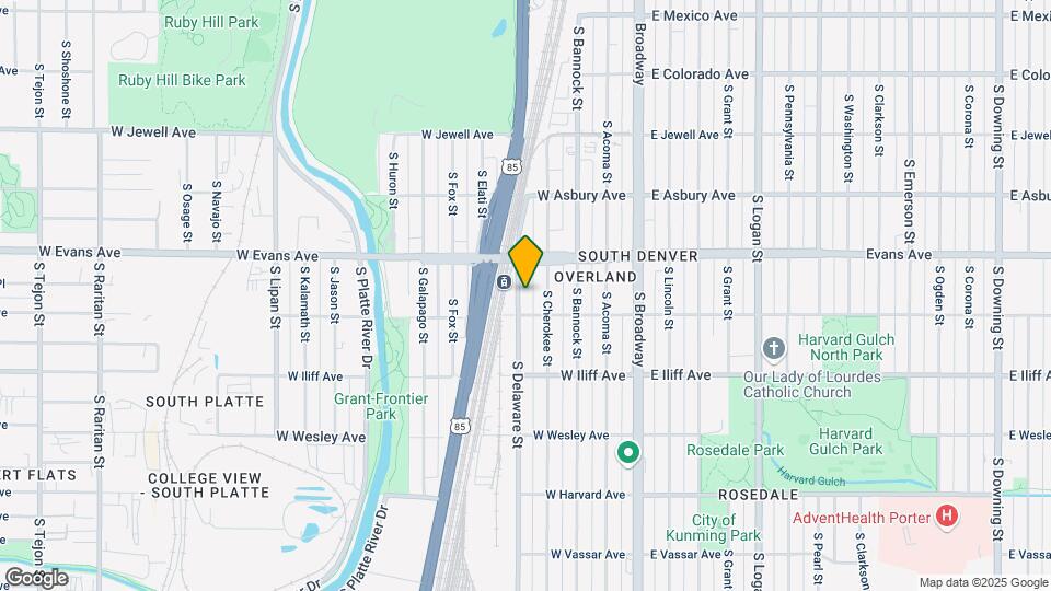 2164 S Delaware St Map and Location Details