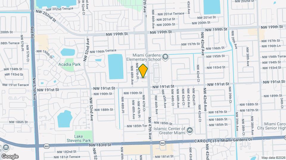 4733 NW 192nd St Map and Location Details