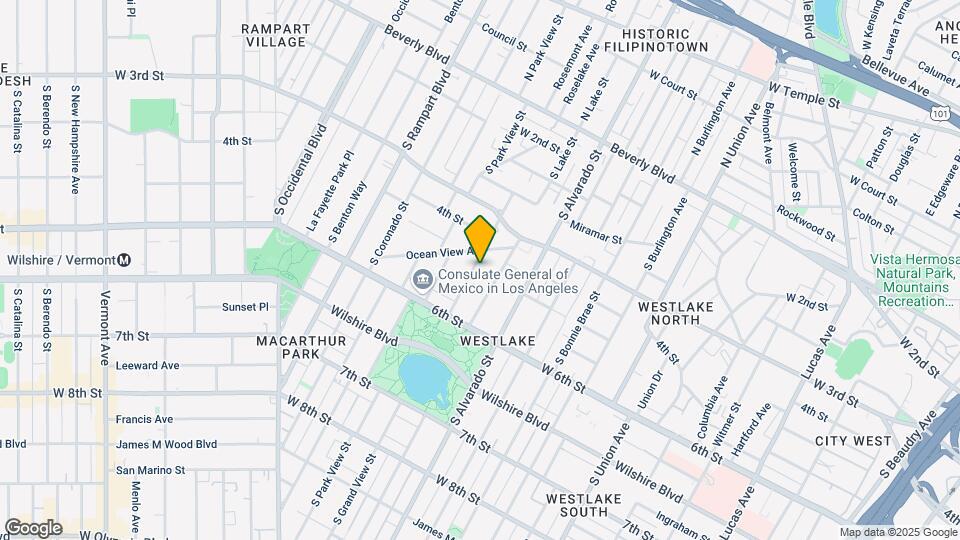 420 S Grand View St Mapa y Detalles de la Ubicación