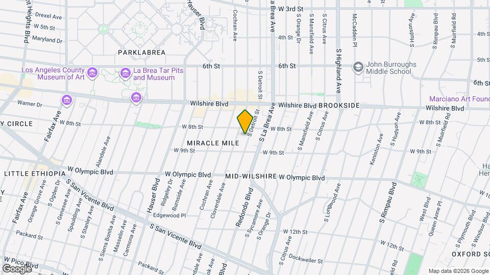 823 S Detroit St Map and Location Details