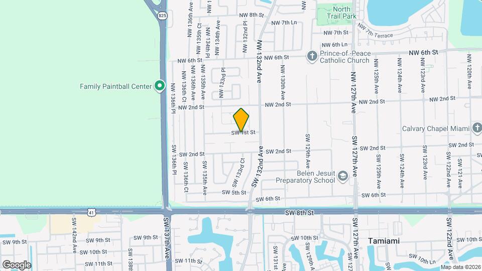13330 SW 1st St Map and Location Details