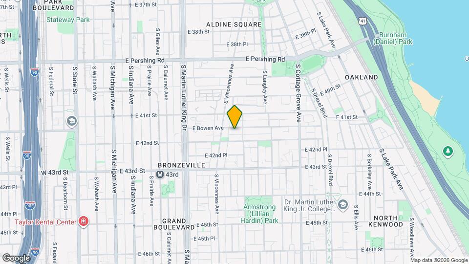 525 E Bowen Ave Map and Location Details