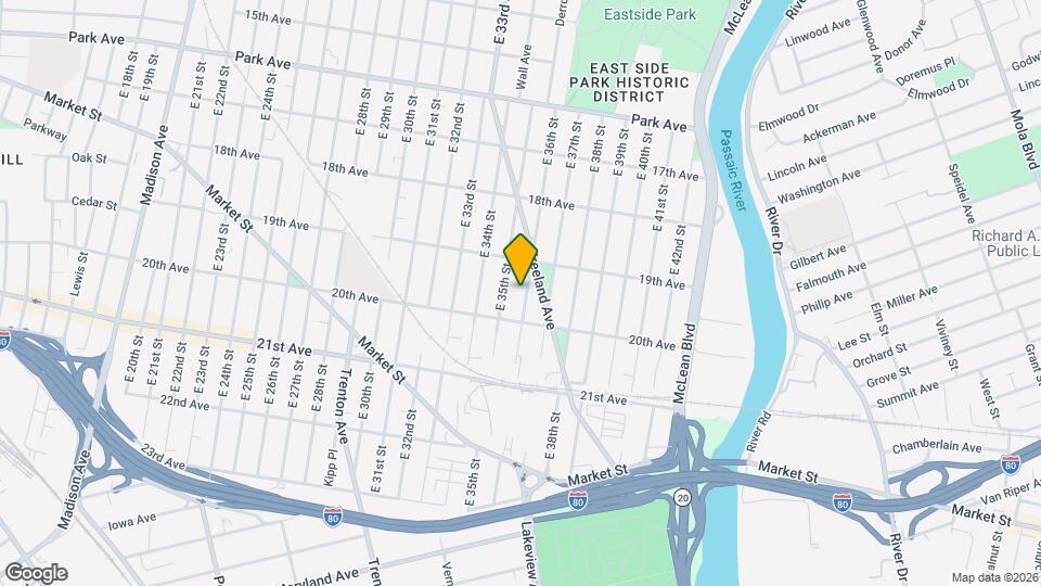 454 E 36th St, Unit Estudio Map and Location Details