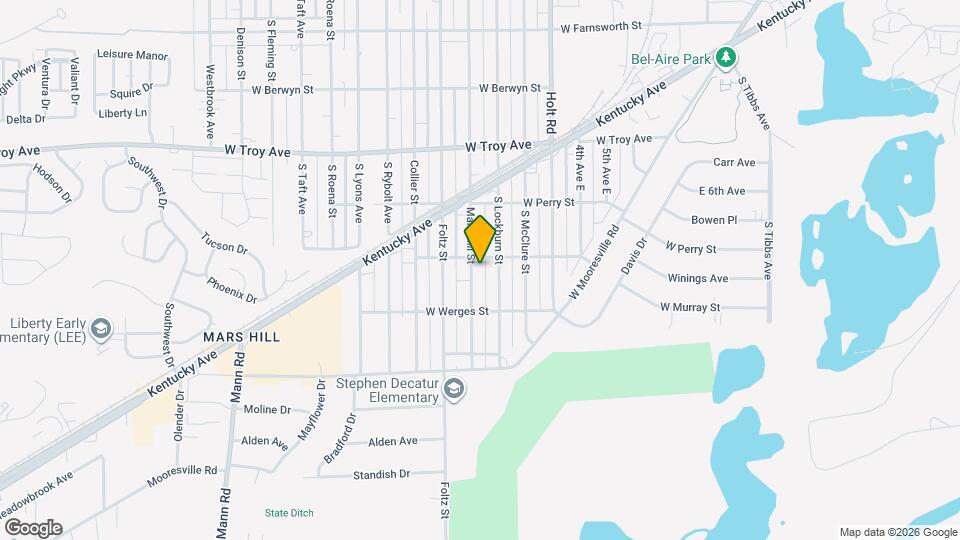 3215 Mars Hill St Map and Location Details