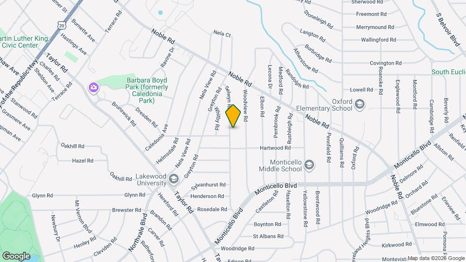 967 Selwyn Rd Map and Location Details