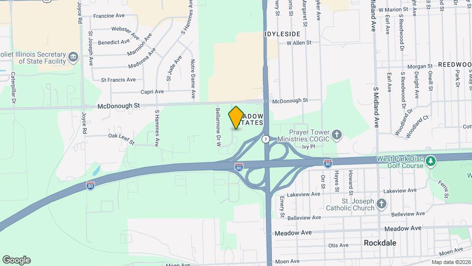 502 Bellarmine Dr E Map and Location Details