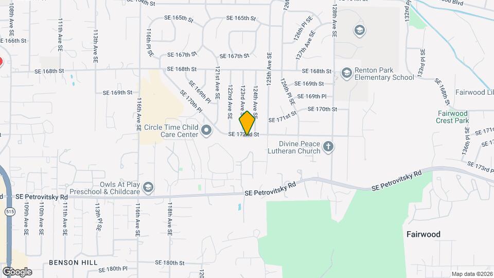 12307 SE 172nd St Map and Location Details