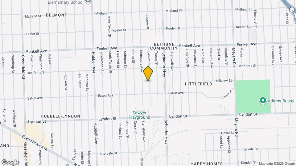 14877 Lesure St Mapa y Detalles de la Ubicación
