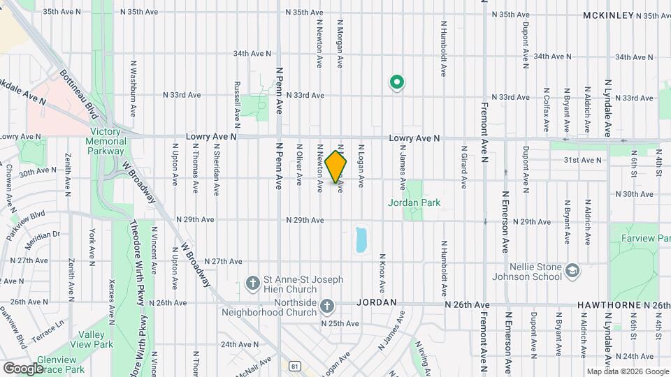 2947 N Morgan Ave Mapa y Detalles de la Ubicación