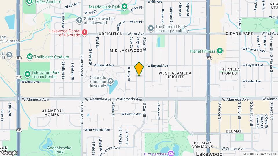 172 S Cody St Map and Location Details