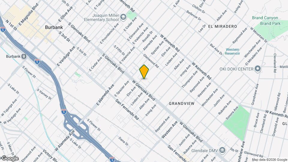 1116 Elm Ave Map and Location Details