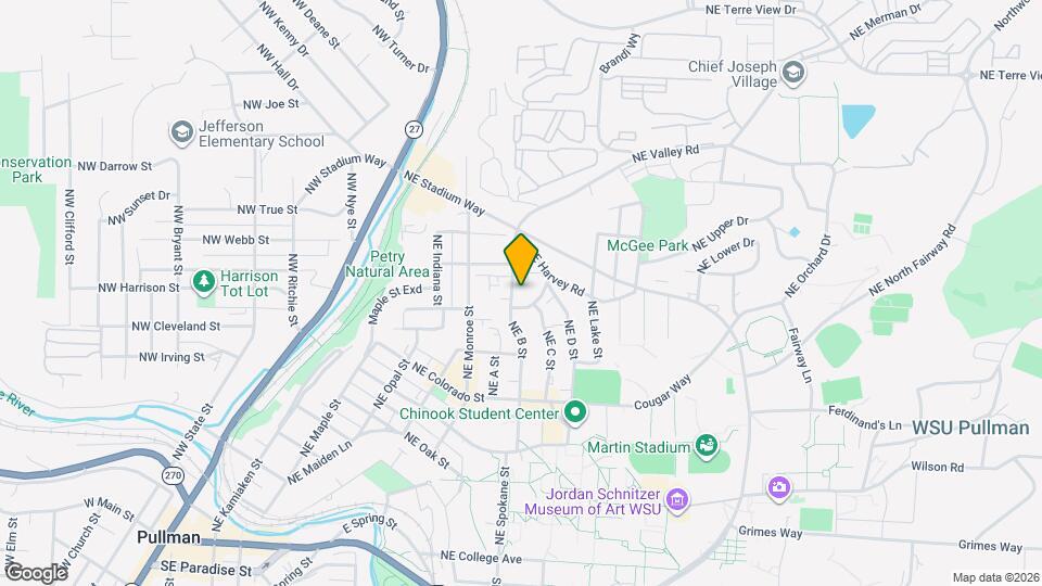 1020 NE D St Map and Location Details