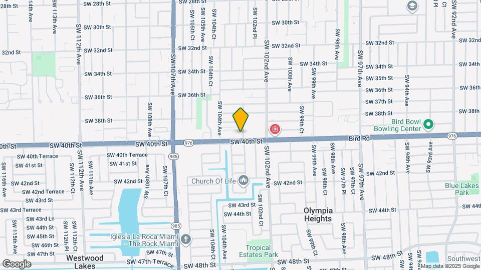 10305 SW 40th St Map and Location Details