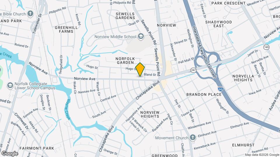 1084 Norview Ave Mapa y Detalles de la Ubicación