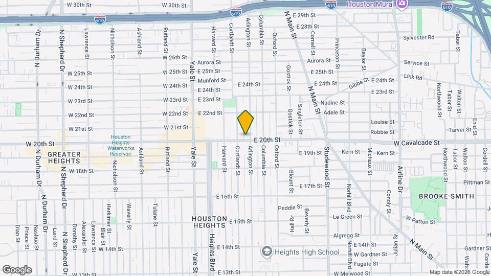 321 E 20th St Map and Location Details