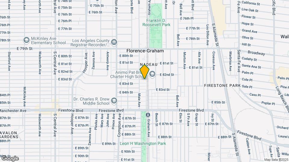 1670 E 82nd Pl Map and Location Details