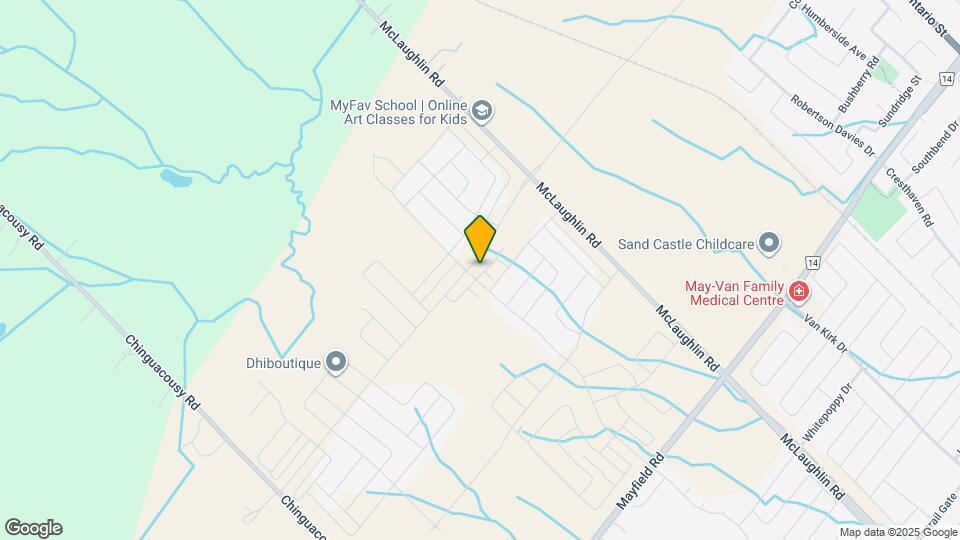 Beautiful 3-Bedroom Townhouse with Garage, Driveway Parking & Private Outdoor Space in Caledon Map and Location Details