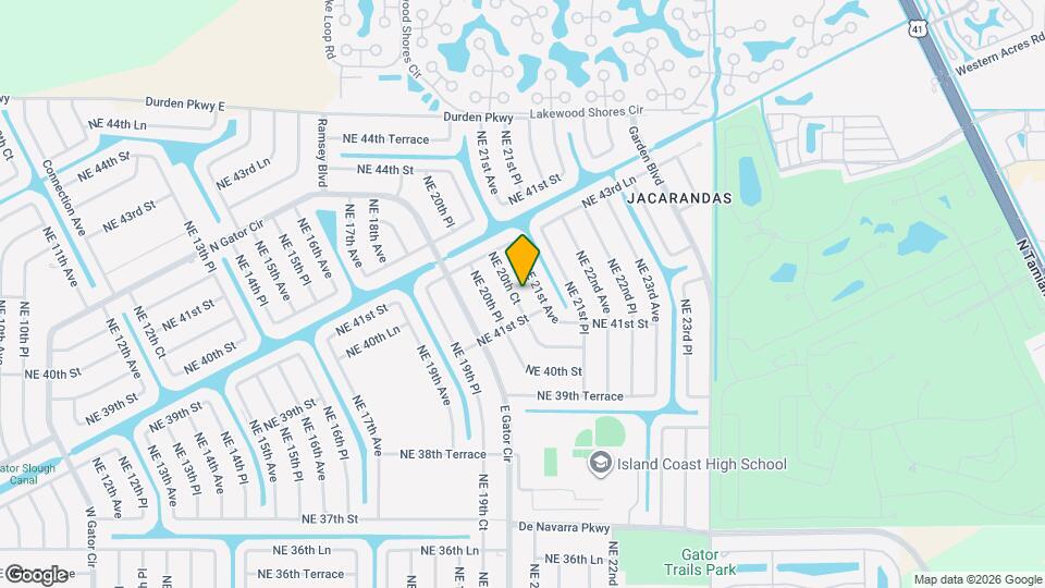 4113 NE 20th Ct Map and Location Details