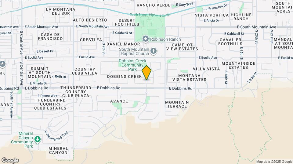 1302 E Milada Dr Mapa y Detalles de la Ubicación